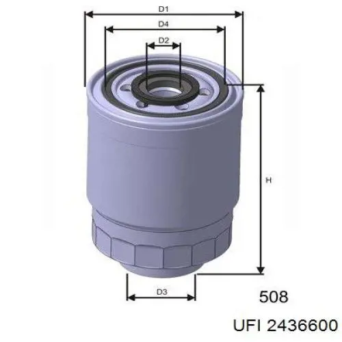 Фільтр тонкого очищення палива UFI 2436600 ціна, від 9.60 USD