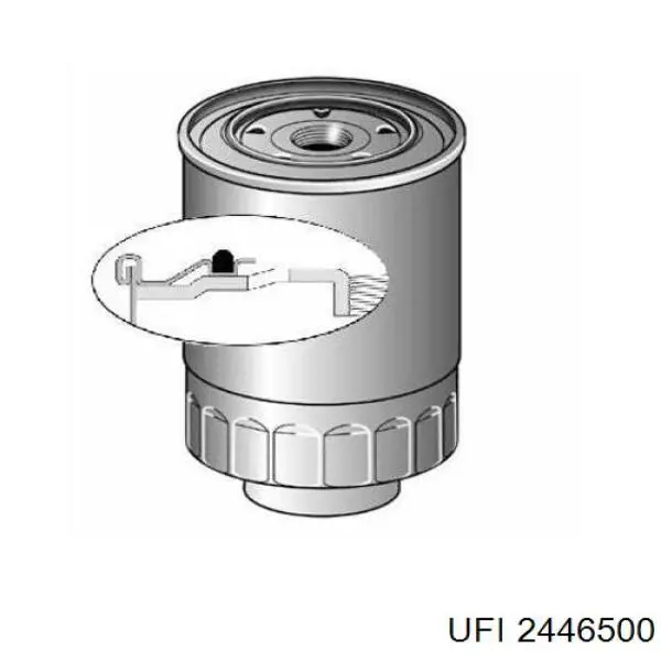 Фільтр тонкого очищення палива UFI 2446500 ціна, від 19.39 USD