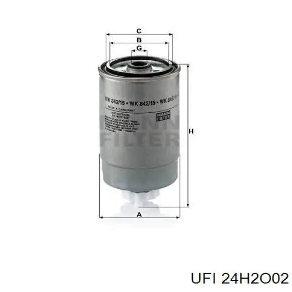 Фільтр тонкого очищення палива Iveco 500040976 ціна, від 11.65 USD