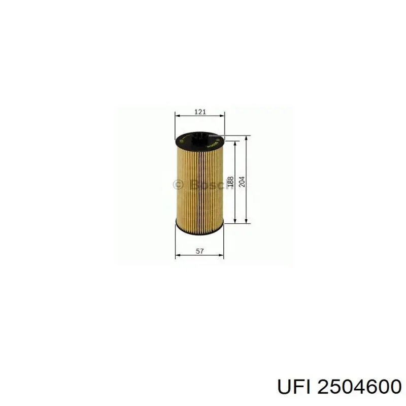 Масляний фільтр двигуна UFI 2504600 ціна, від 11.41 USD