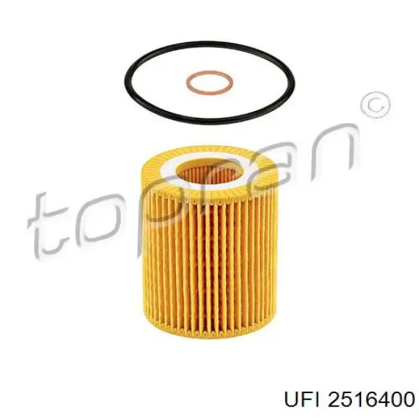Масляний фільтр двигуна UFI 2516400 ціна, від 8.23 USD