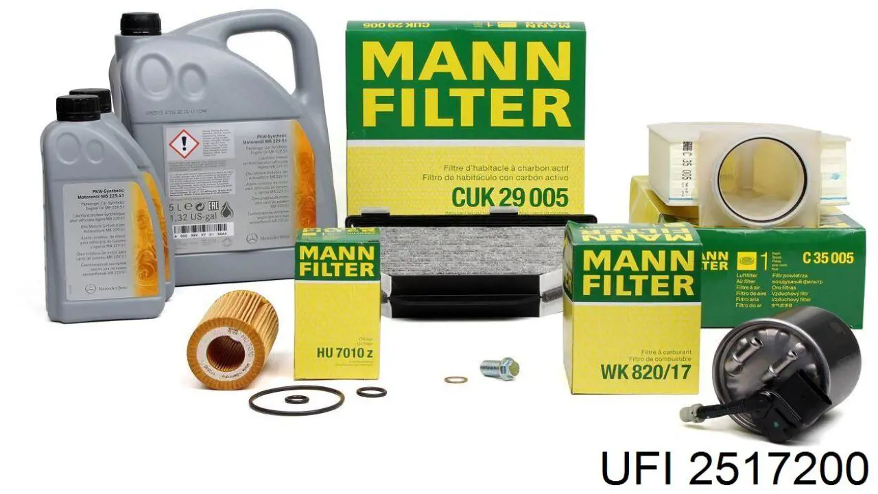 2517200 UFI Фільтр масла