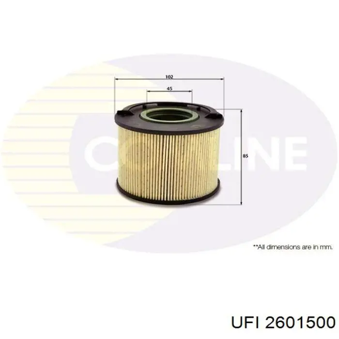 Паливний фільтр 2601500 UFI
