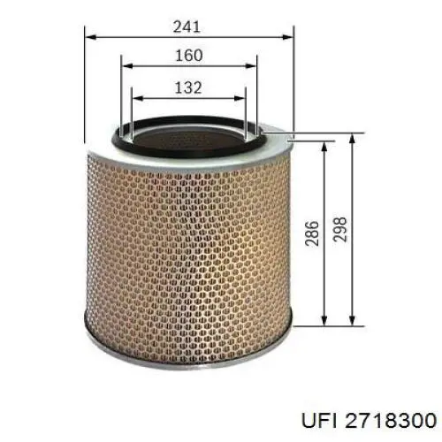 Фільтр повітряний 2718300 UFI