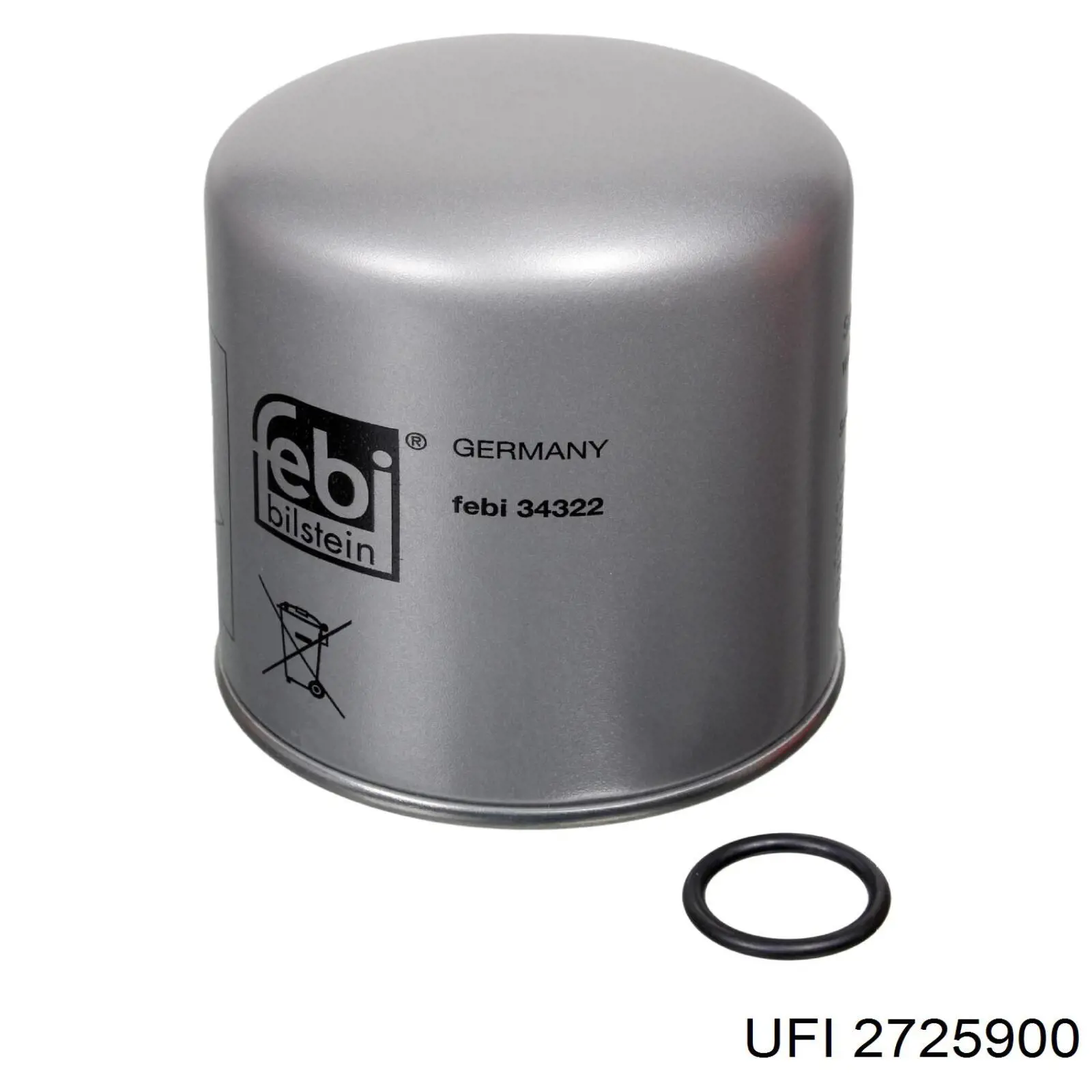 2725900 UFI фільтр осушувача повітря (вологомастиловідділювача (TRUCK))