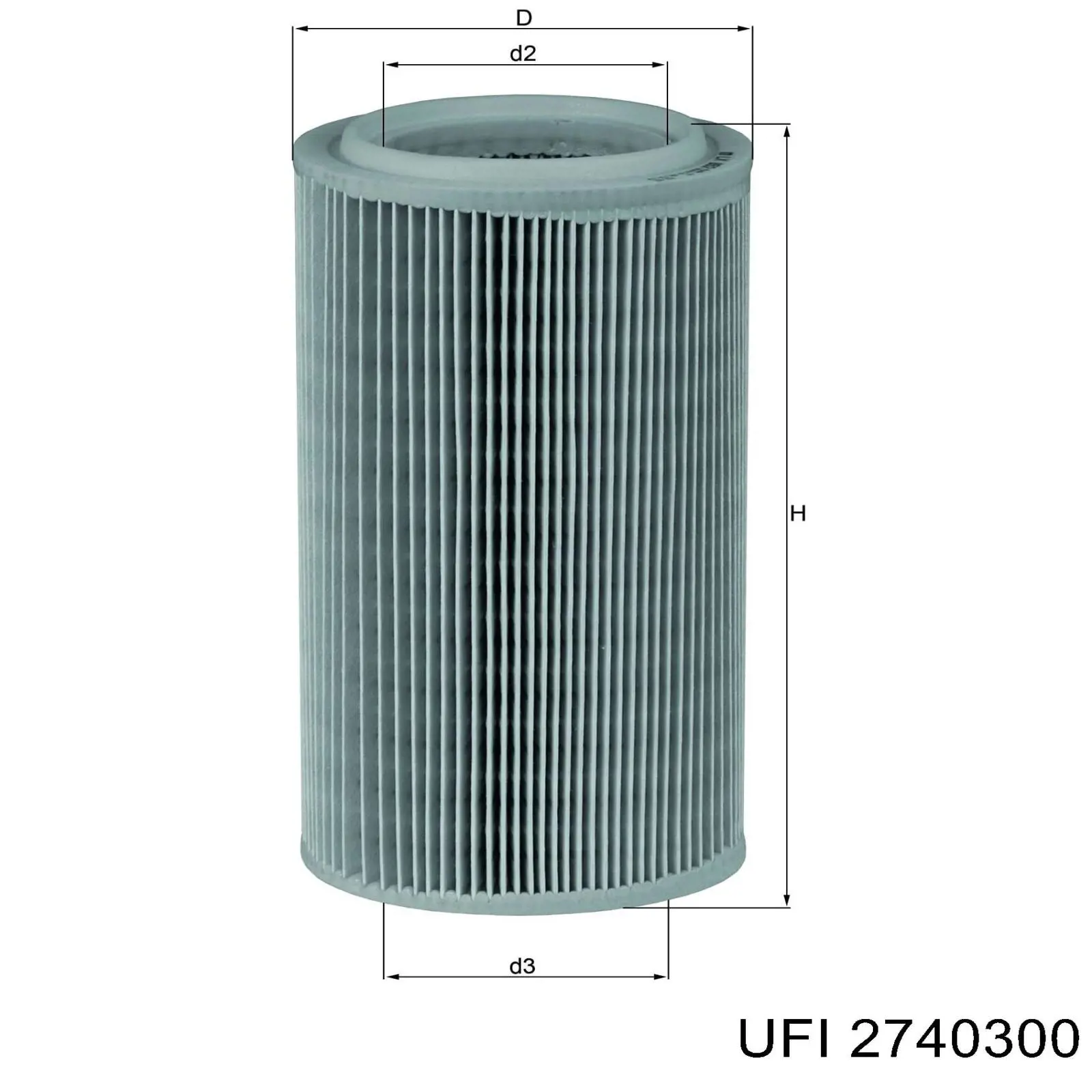Фільтр повітряний UFI 2740300