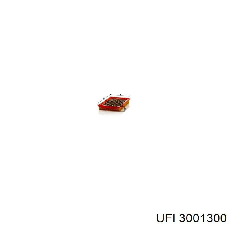 Фільтр повітряний UFI 3001300