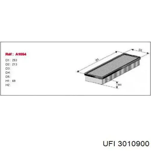 Фільтр повітряний UFI 3010900