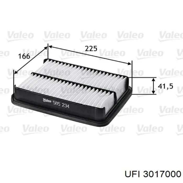 Фільтр повітряний 3017000 UFI