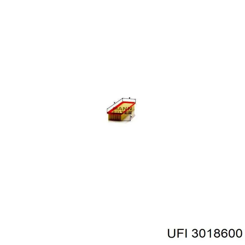 3018600 UFI Повітряний фільтр двигуна