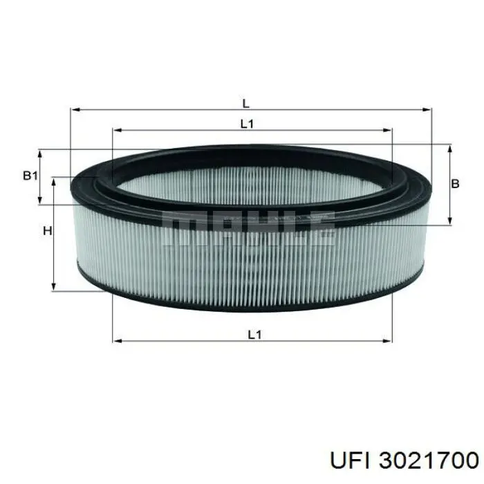 Елемент повітряного фільтра UFI 3021700 ціна, від 5.98 USD