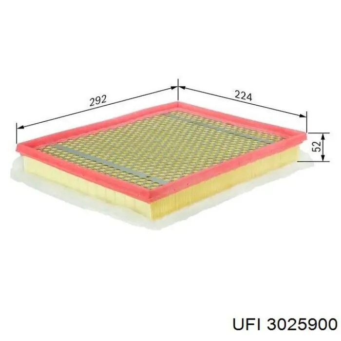 Повітряний фільтр 3025900 UFI