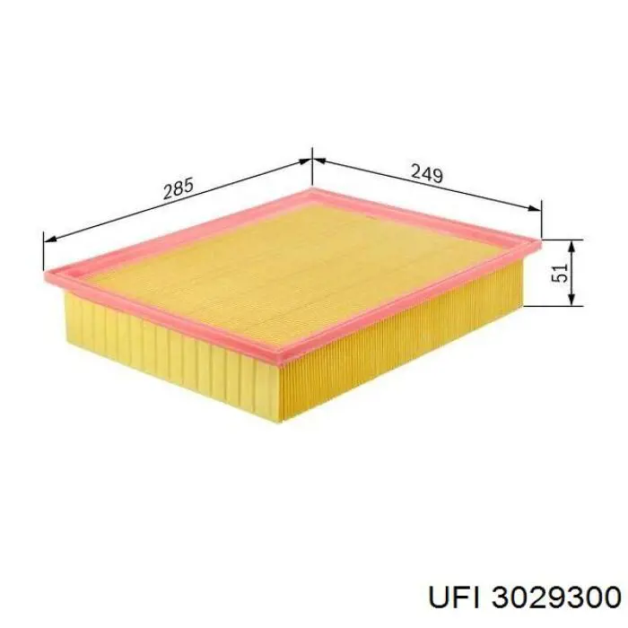 Повітряний фільтр 3029300 UFI
