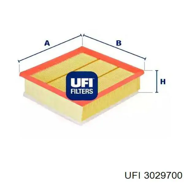 Купити 3029700 UFI Автомобільний фільтр повітря