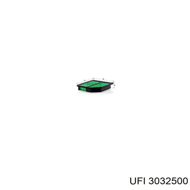 Купити 3032500 UFI Автомобільний фільтр повітря