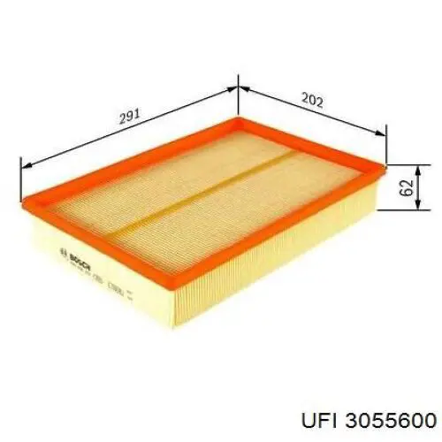 Повітряний фільтр 3055600 UFI