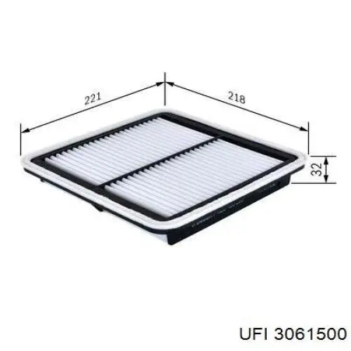 Елемент повітряного фільтра UFI 3061500 ціна, від 5.88 USD