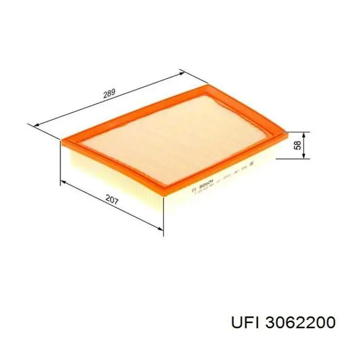 Фільтр повітряний 3062200 UFI