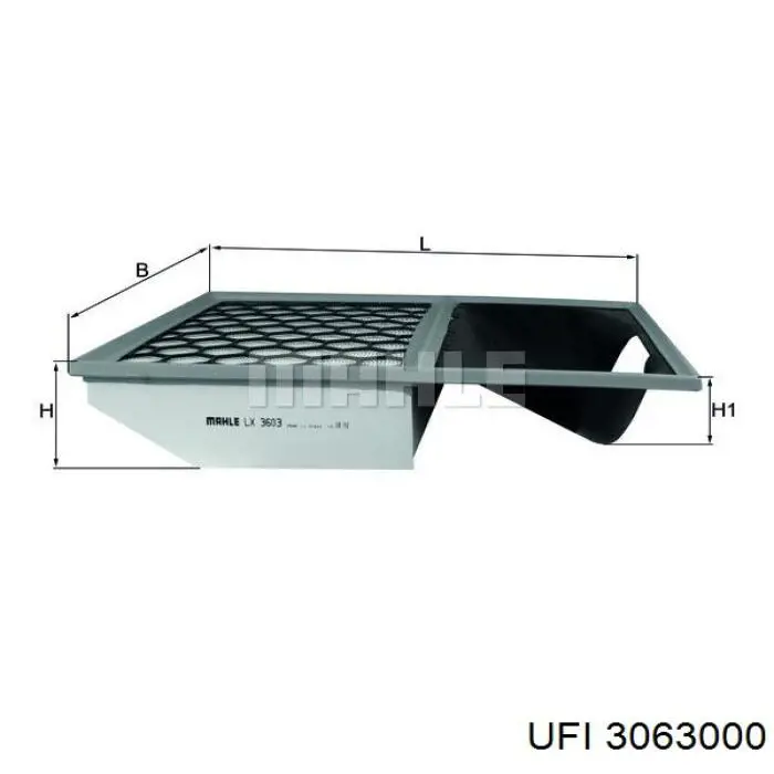 Купити 3063000 UFI Автомобільний фільтр повітря