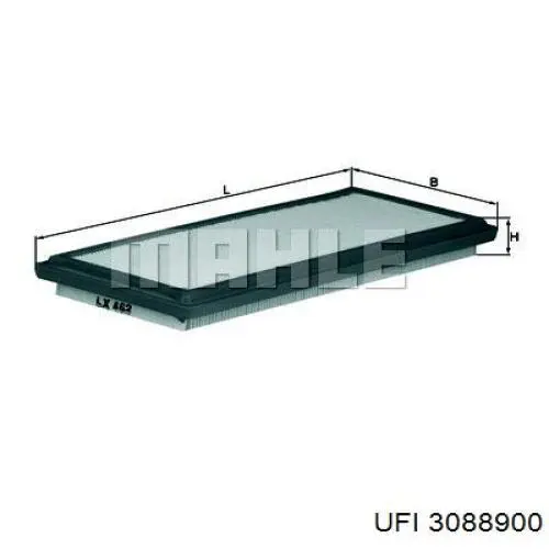Фільтр повітряний 3088900 UFI