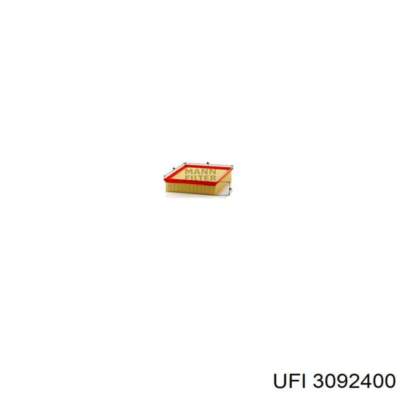 3092400 UFI Повітряний фільтр двигуна