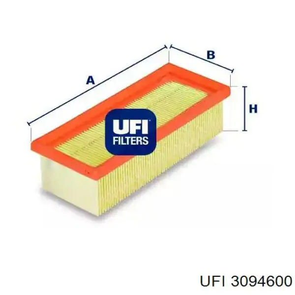 Елемент повітряного фільтра UFI 3094600 ціна, від 6.16 USD
