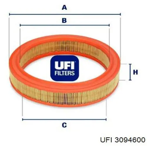 Купити 3094600 UFI Автомобільний фільтр повітря