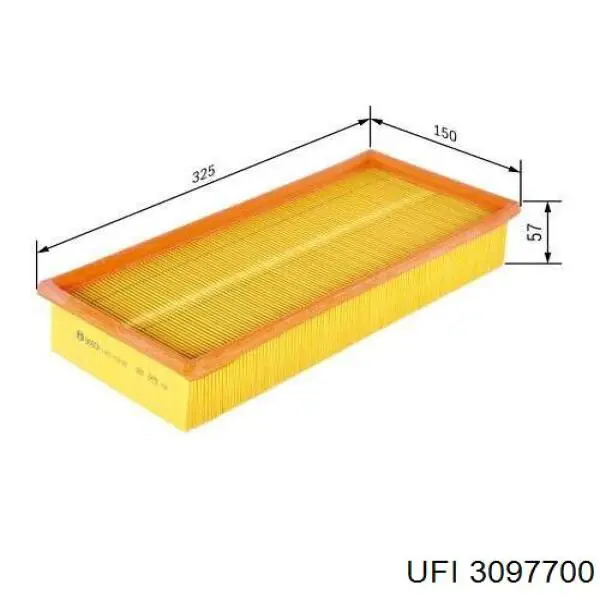 Фільтр повітряний UFI 3097700