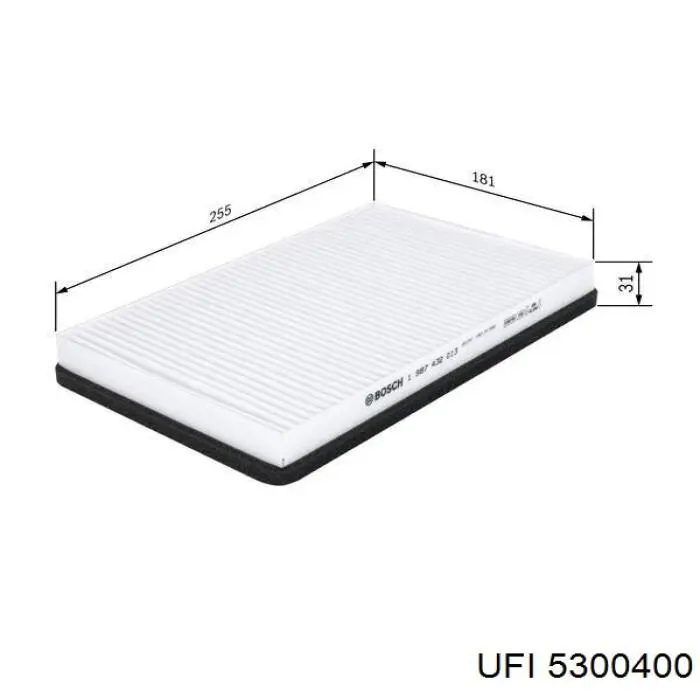 Фільтр повітряний обігрівача UFI 5300400 ціна, від 3.49 USD