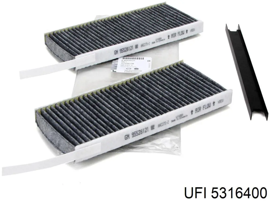Фільтр повітряний обігрівача UFI 5316400 ціна, від 9.31 USD