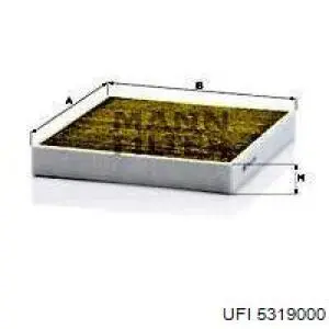 Купити 5319000 UFI Фільтр салону вугільний