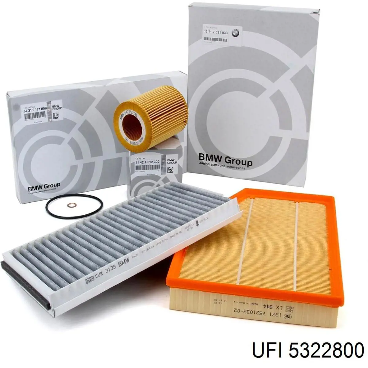 Купити 5322800 UFI Фільтр салону вугільний