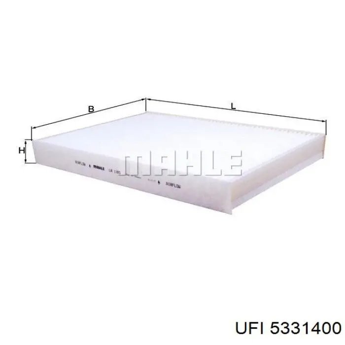 Фільтр повітряний обігрівача UFI 5331400 ціна, від 17.30 USD