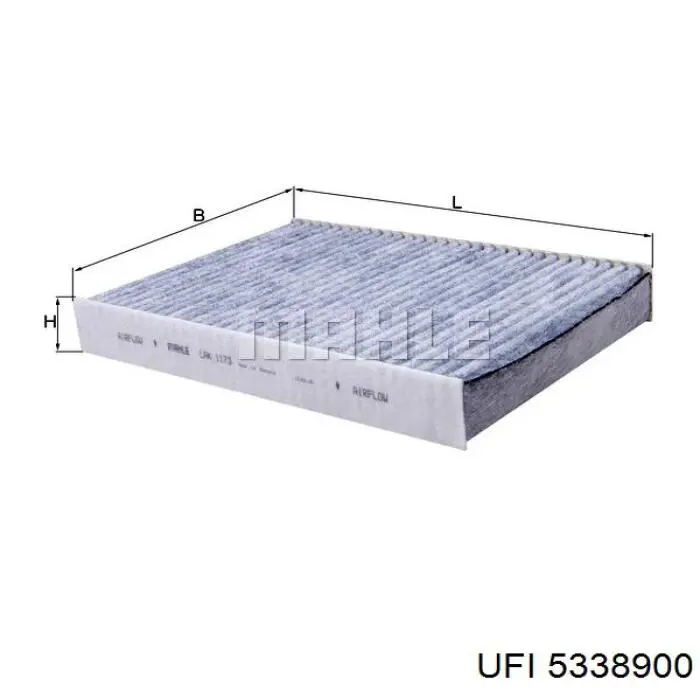 Фільтр повітряний обігрівача UFI 5338900 ціна, від 5.82 USD