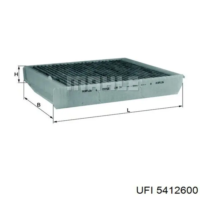 Купити 5412600 UFI Фільтр салону вугільний