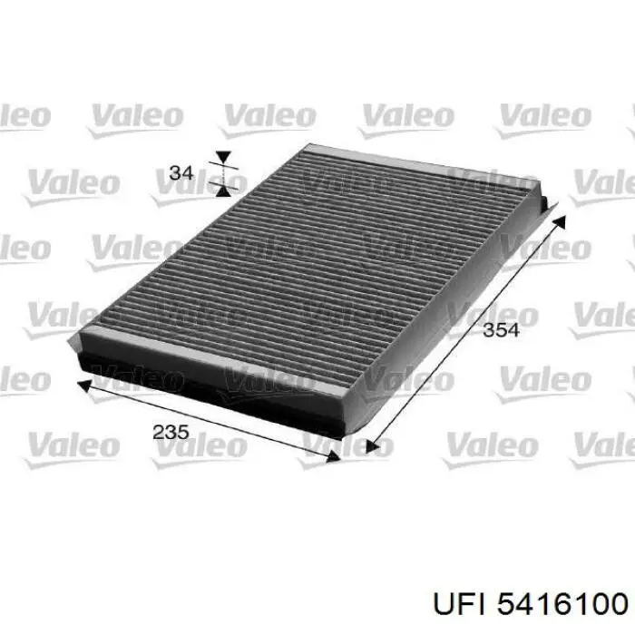 Фільтр повітряний обігрівача UFI 5416100 ціна, від 11.94 USD