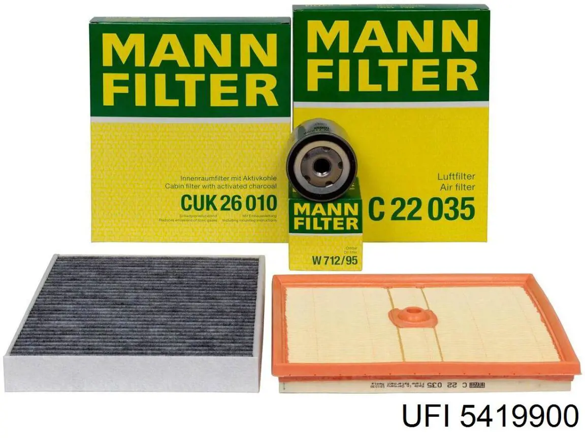 Повітряний фільтр салону UFI 5419900