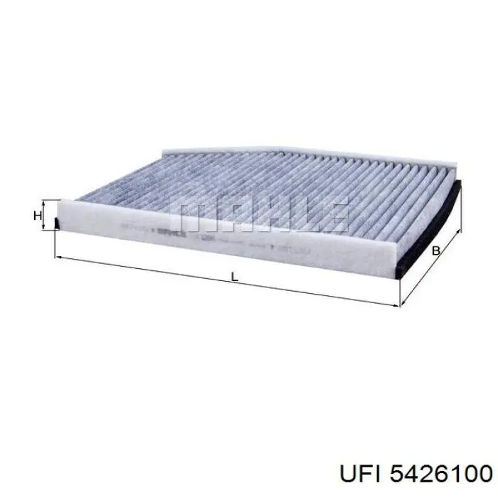 Фільтр повітряний обігрівача UFI 5426100 ціна, від 10.59 USD