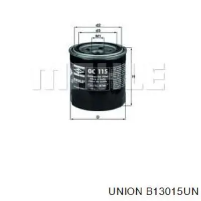 Масляний фільтр B13015UN Union