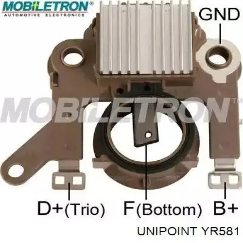 YR581 Unipoint реле-регулятор генератора, (реле зарядки)