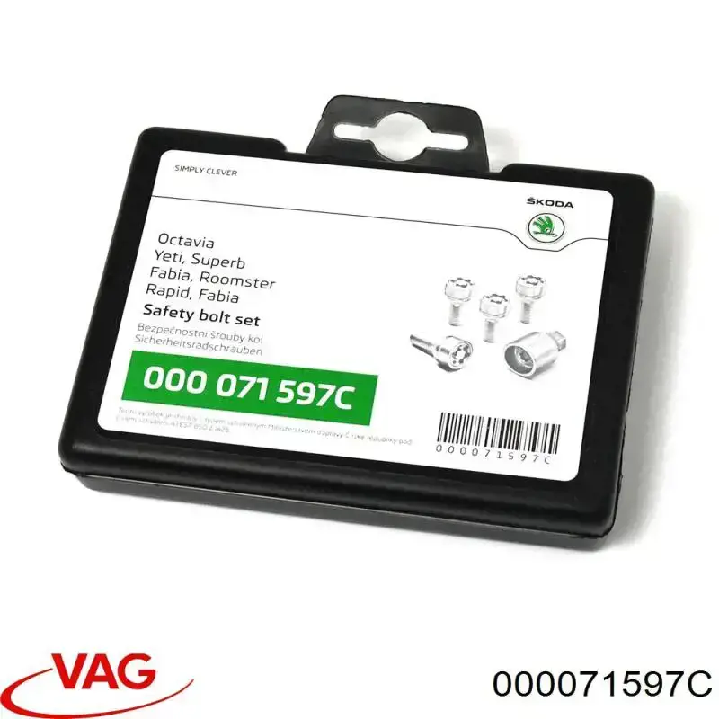 Гайка кріплення колеса VAG 000071597C ціна, від 46.72 USD