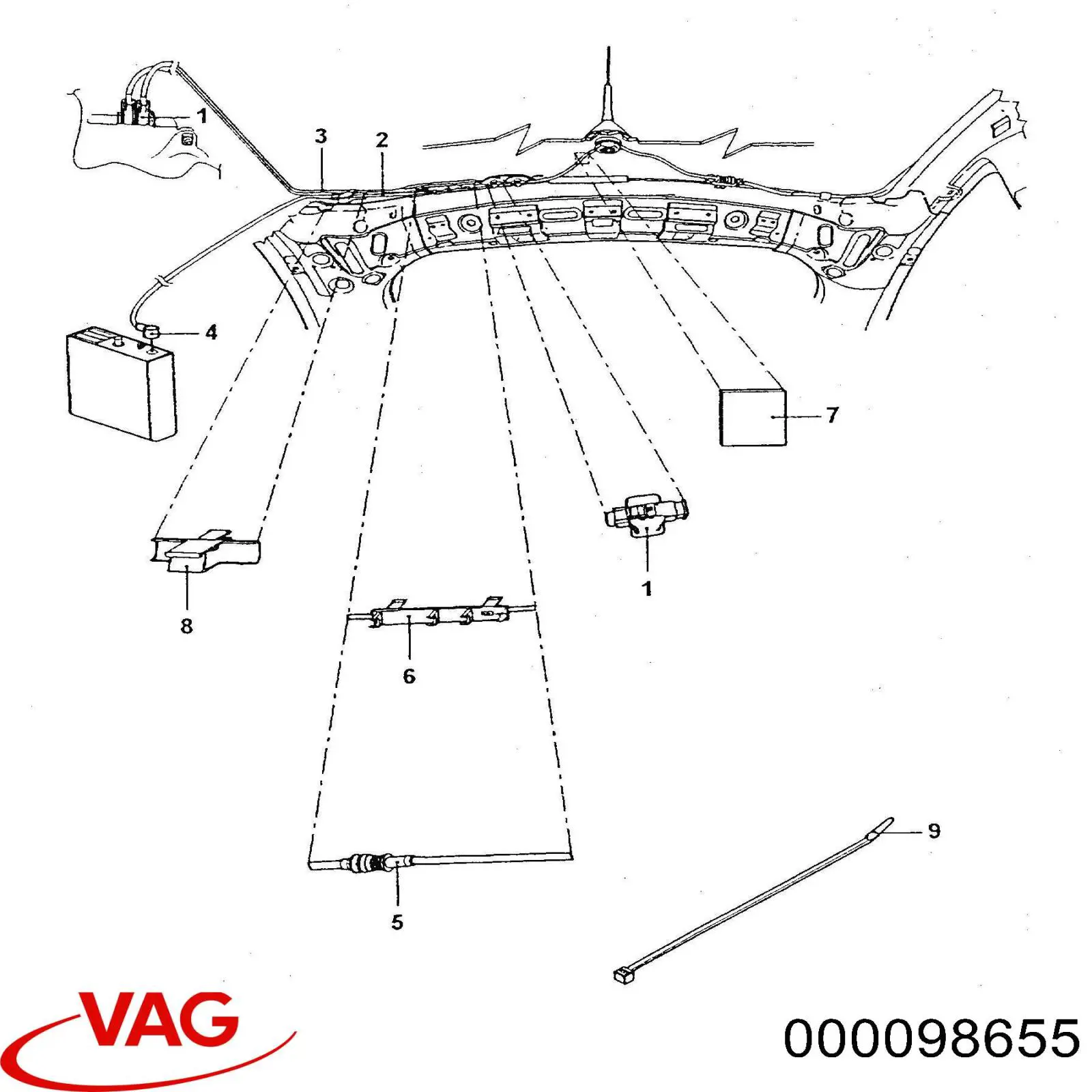  VAG 000098655 ціна, від 63.25 USD