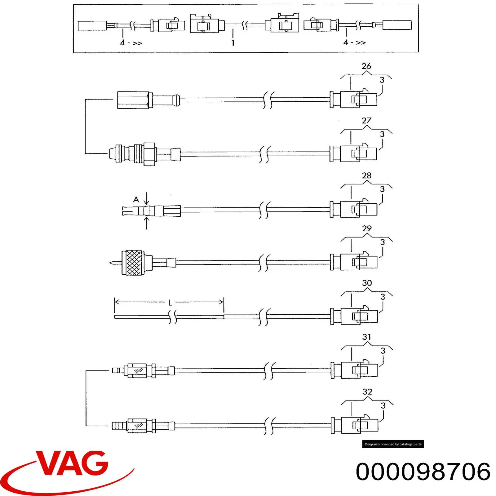  VAG 000098706 ціна, від 19.00 USD