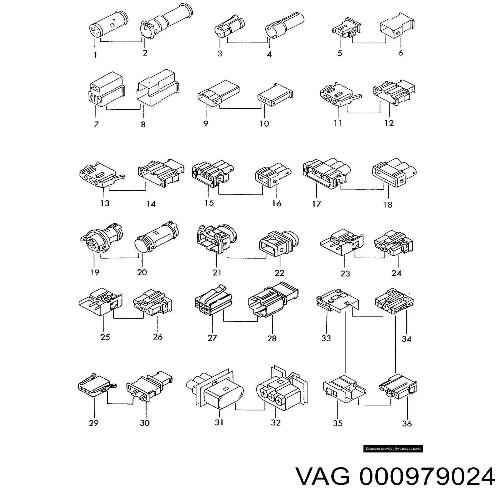  VAG 000979024E ціна, від 7.92 USD