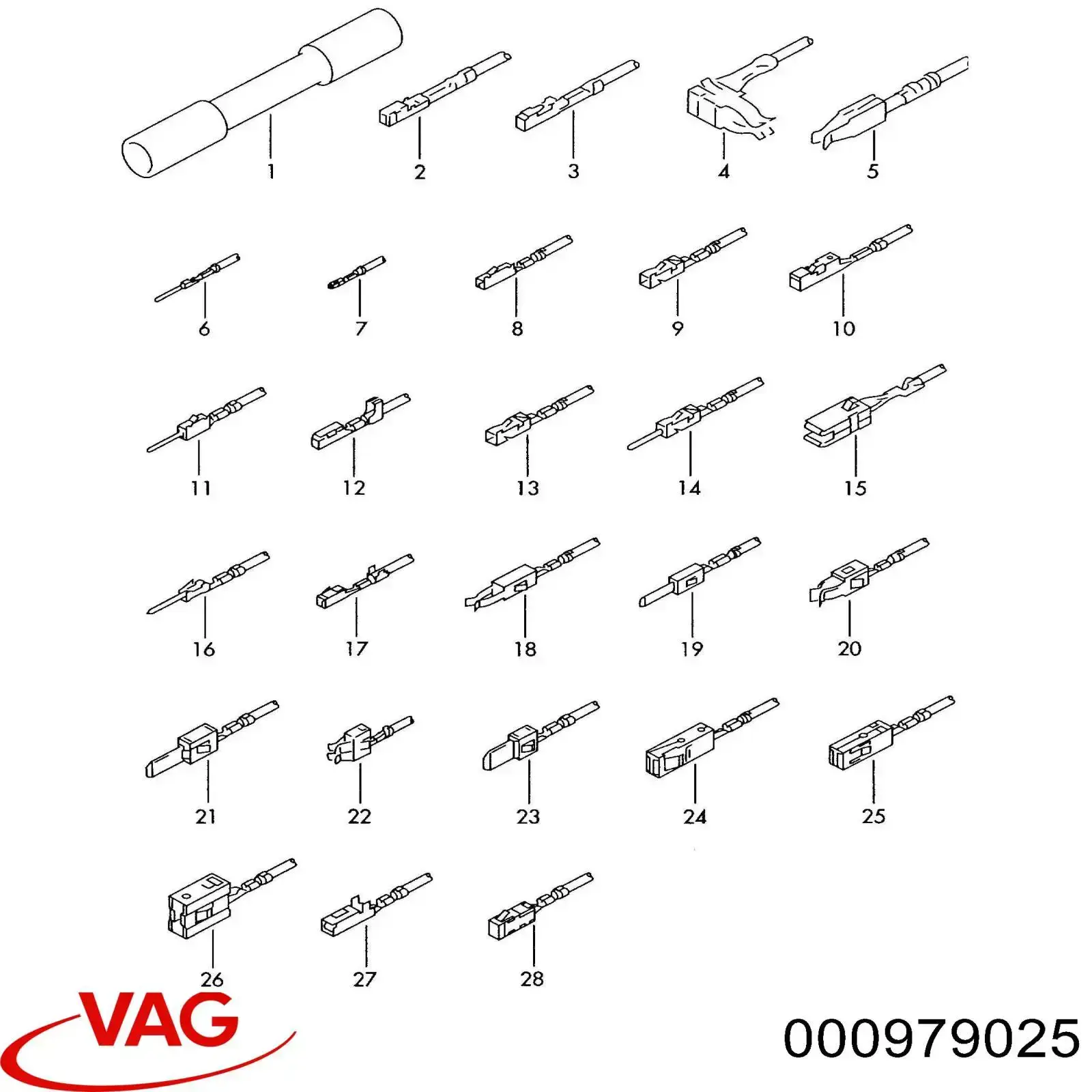Електродроти VAG 000979025 ціна, від 18.46 USD