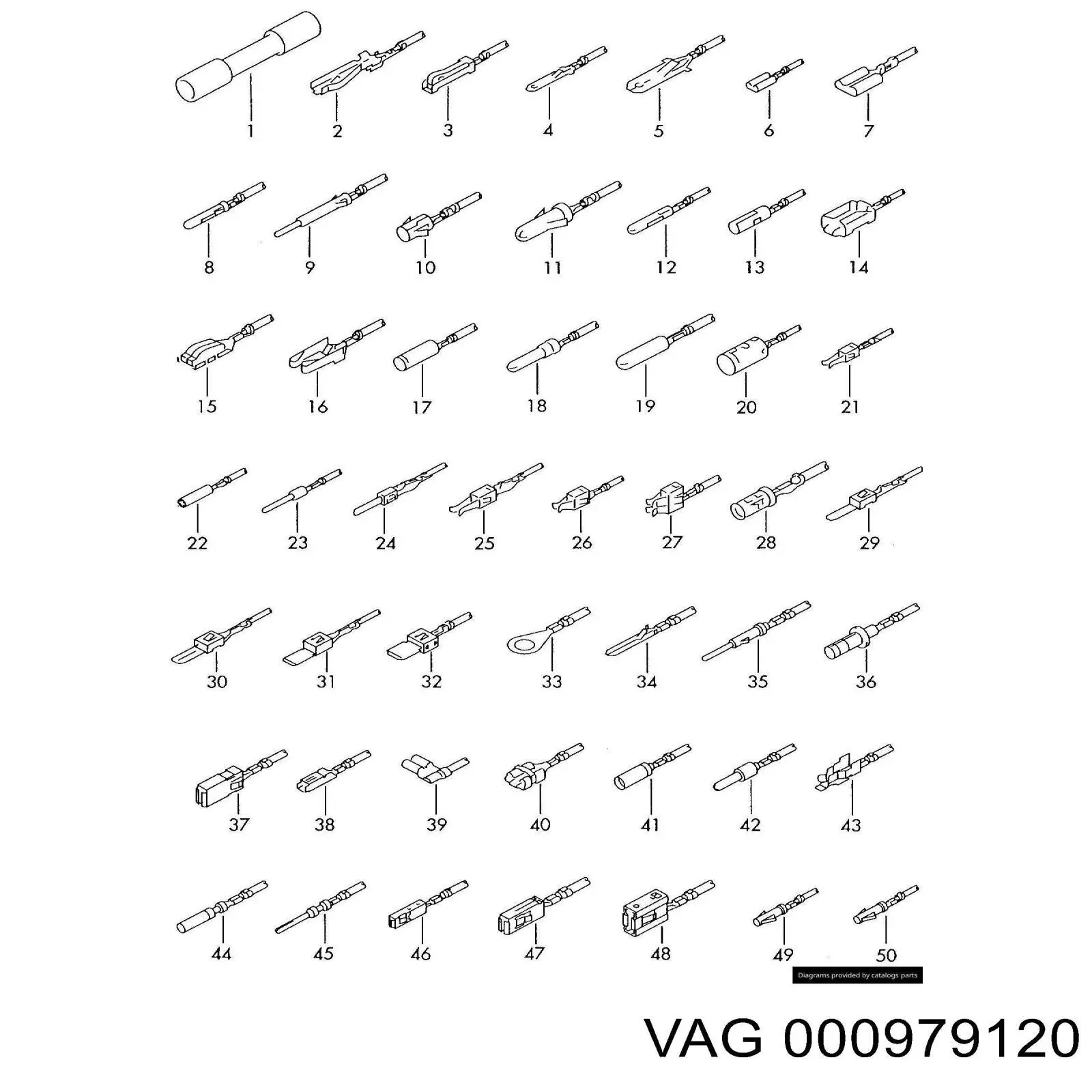 Проводка заднього ліхтаря VAG 000979120 ціна, від 7.02 USD
