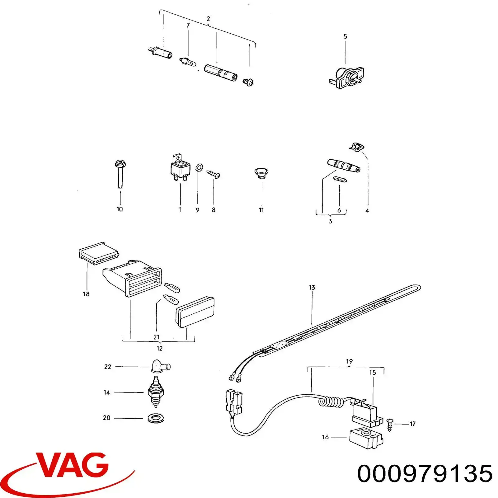 Електродроти VAG 000979135 ціна, від 11.34 USD