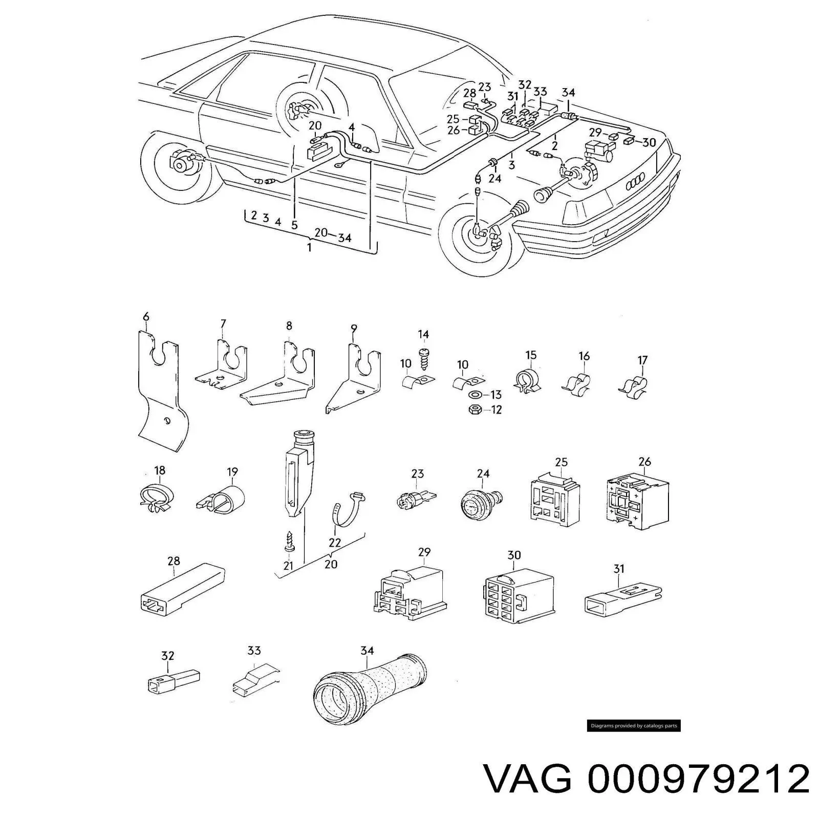 Електродроти VAG 000979212 ціна, від 5.50 USD