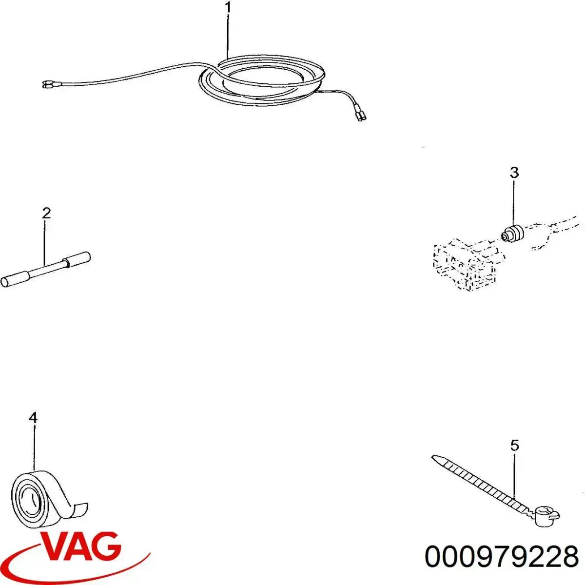 Електродроти VAG 000979228 ціна, від 1.91 USD