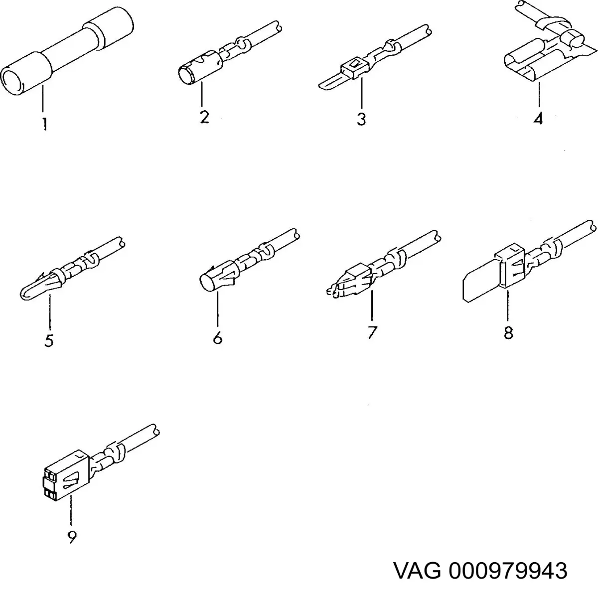 Купити 8KW732581003 HELLA Пін (наконечник) дроту
